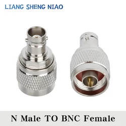 1pcs N Male TO BNC Female Connector BNC Female Jack To N Type Male Plug RF Coax Connector Straight Adapter L16