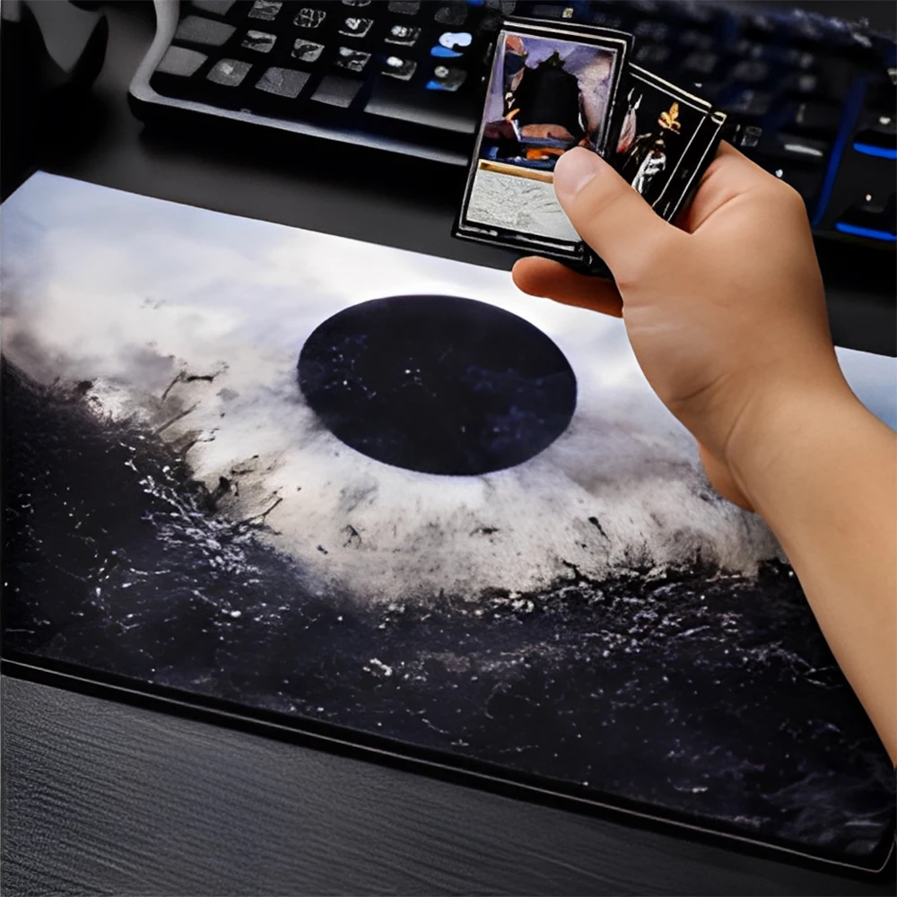 mouse-pad-gamer-xxl-black-hole-ink-wash-com-base-de-borracha-antiderrapante-para-pc-tapete-de-mesa-com-arte-oriental-escura-para-jogos-de-cartas-tcg