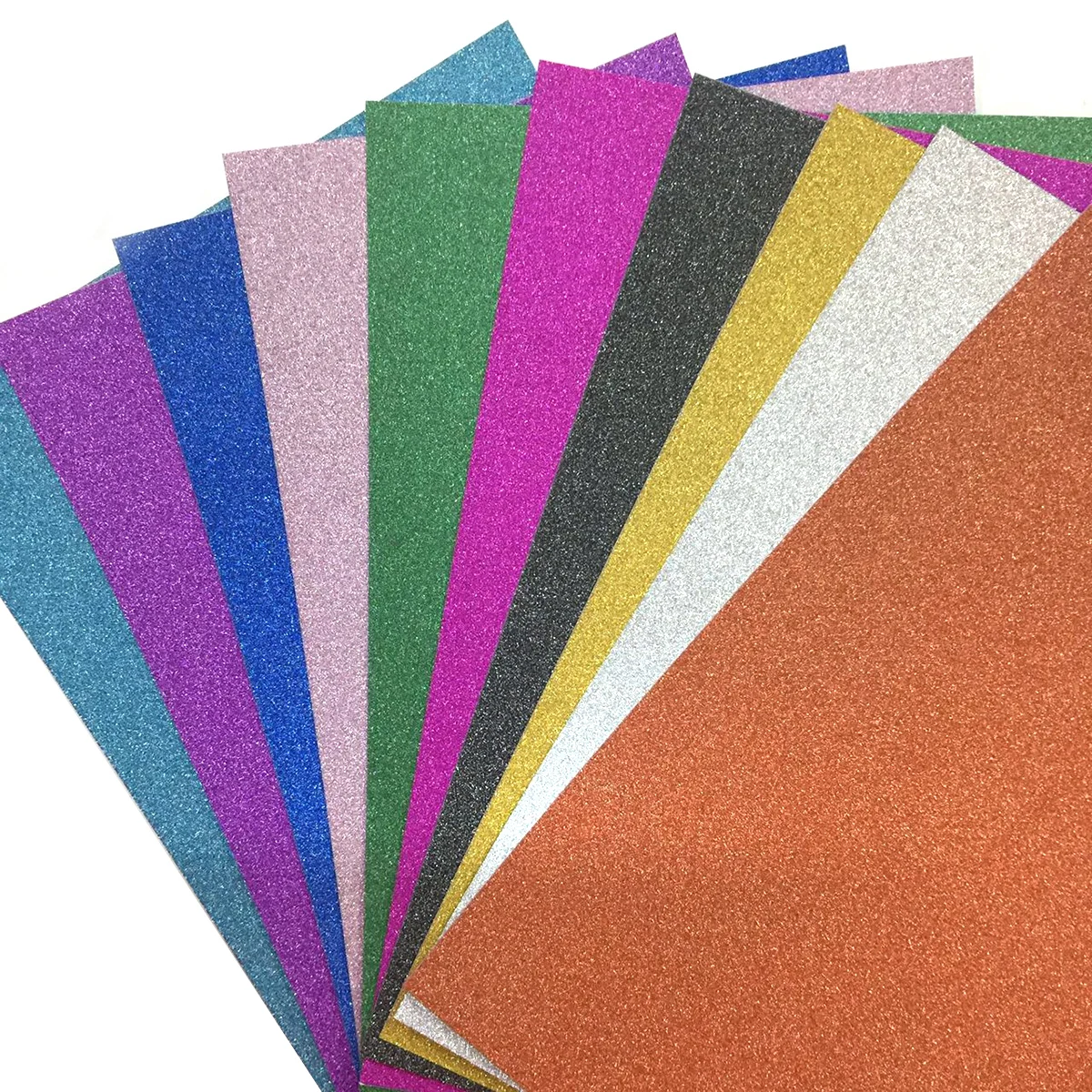 

10 pcs Glitter Craft Paper Sheets Diy Decorative Stickers For Art Projects School Crafts Scrapbooking Mixed Color Decal Sticker