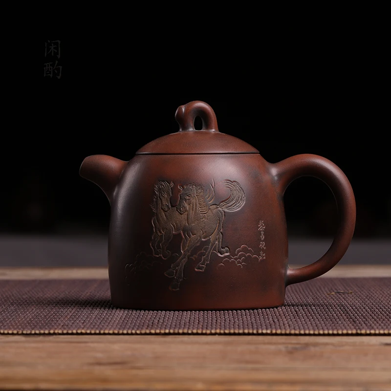 |Xianyan Handmade Raw Ore Qinzhou Yuxingtao Pot Li Changquan Qiu Yifeng Kung Fu Teapot Handmade Teapot