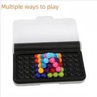 120 Challenges - Intelligence Development - 3D Puzzle Game - Classic Pyramid Beads Logical Thinking Toy 4
