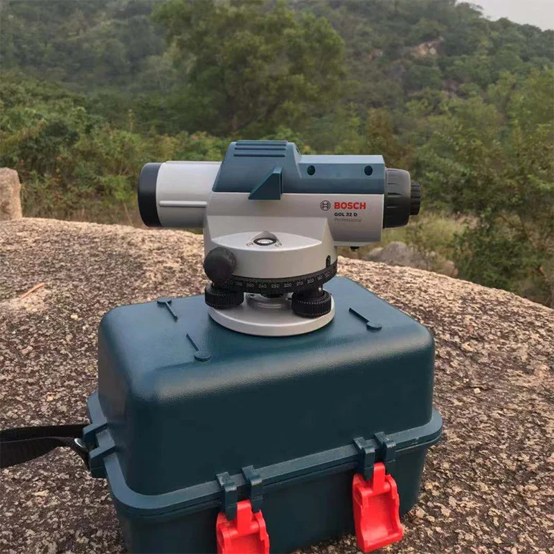 Bosch-nivel óptico profesional 32X GOL 32 D, instrumento de nivelación precisa, medidor de nivel automático, herramientas de construcción, nivel 120 m