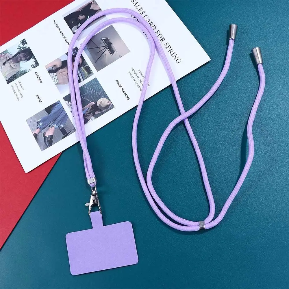 Halter Neck Hanging Phone Decoration Mobile Phone Strap Crossbody Patch Phone Lanyards Nylon Soft Rope Cell Phone Hanging Cord