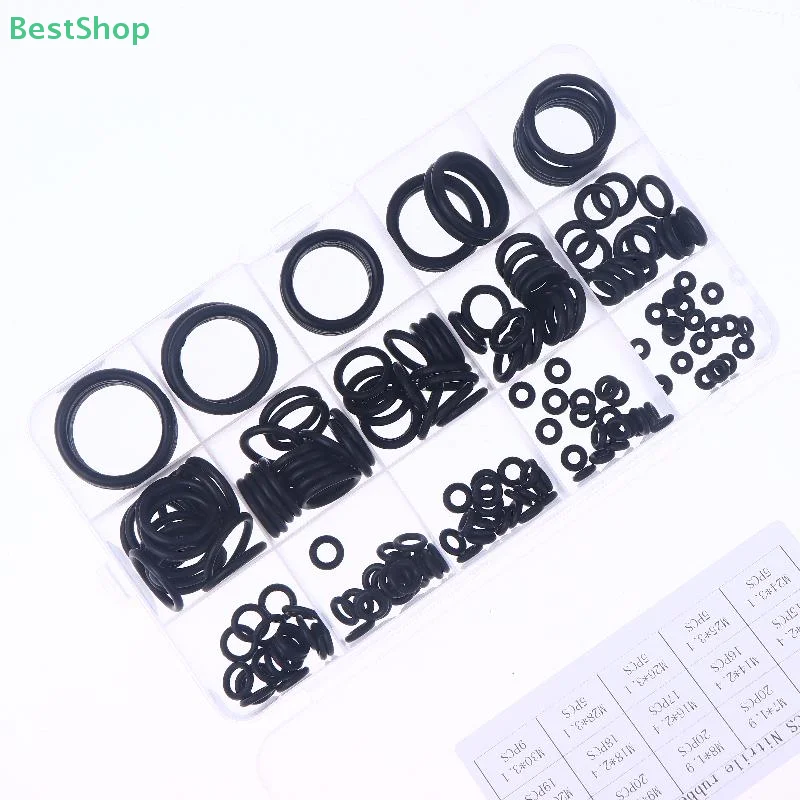 ♥ 175/200 قطعة المطاط النتريل الأسود O-حلقة مجموعة جوانات ارتفاع ضغط O-خواتم طقم تصليح ختم شريط مرن #5