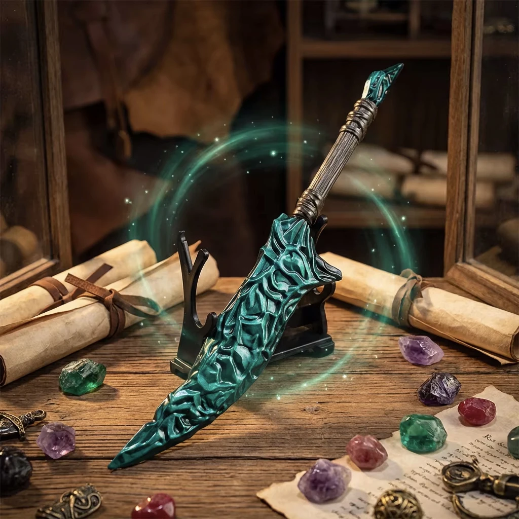 

Популярные аксессуары для путешествий: модель оружия, хрустальные ножи 22 см, распакованный реквизит для косплея, игрушечный меч и кинжалы, подарок для мальчика