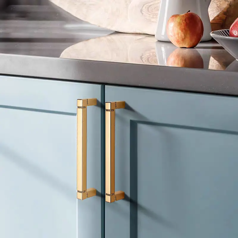 Bright Gold Crystal Cabinet Handles Luxury Bedroom Wardrobe Pulls Matte Black T Bar Drawer Knobs Modern Kitchen Accessories