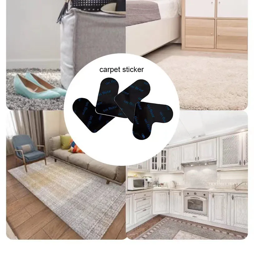 

Нескользящая ручка для ковров в форме сердца — многоразовые клейкие подушечки из полиуретана для надежного размещения коврика