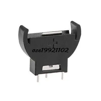 10 Pcs BS-5 Verticale Semi-cerchio Tipo di Batteria a Bottone Supporto Nero Della Cassa Del Contenitore
