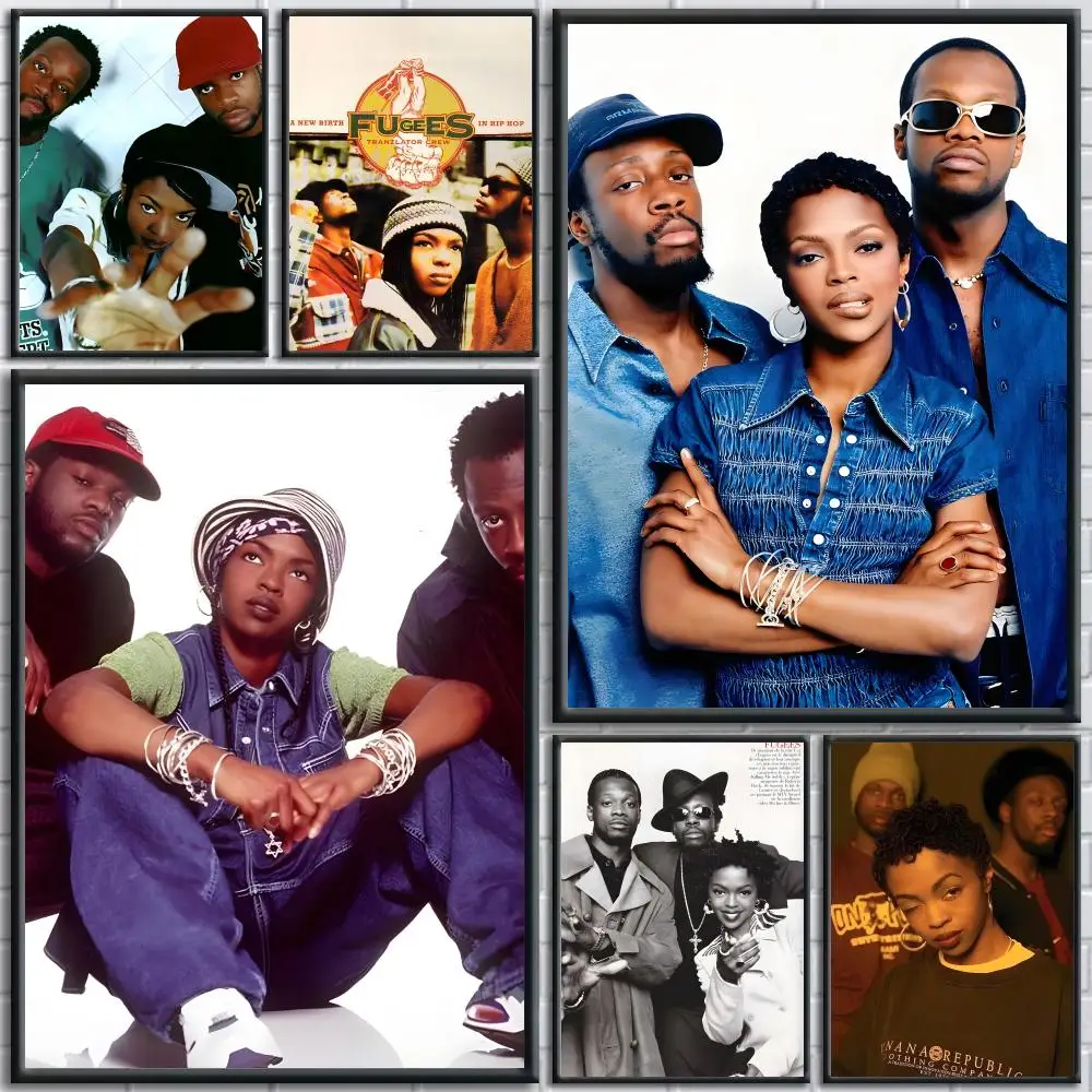 

Rock Band The F-FUGEES 1997 Poster Trendy And Easy-to-Apply Wall Art Stickers For Home Decor And Dorm Room Walls