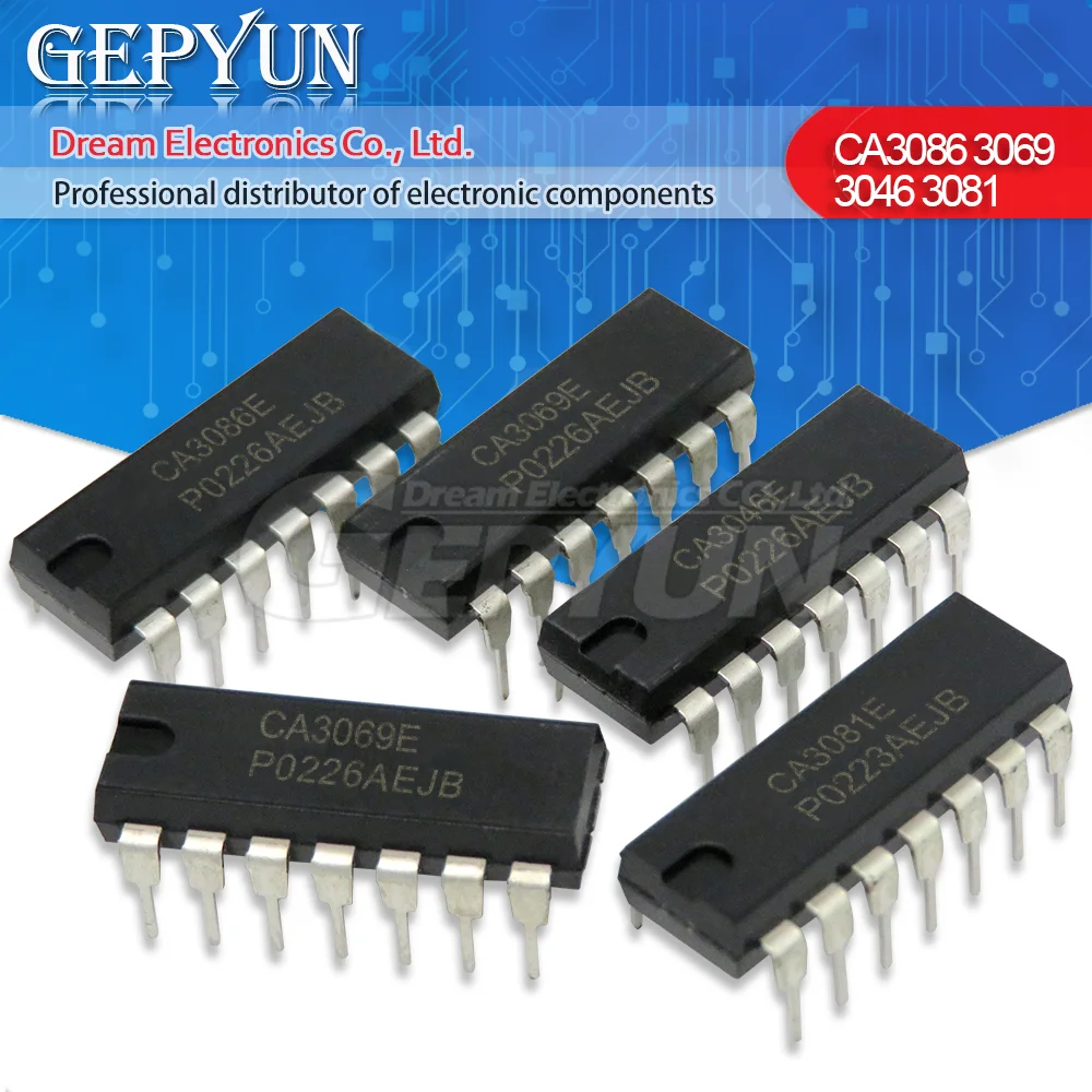 10pcs CA3046 DIP14 CA3046E DIP-14 3046E DIP