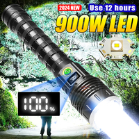 Upgrade 900W High Power LED Flashlights Rechargeable Flashlight 4000M Ultra Powerful Tactical Torch Outdoor Camping Hand Lantern