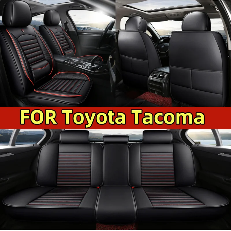 

FOR Toyota Tacoma car seat covers, fully covered with high-end PU leather, soft and comfortable, waterproof and wear-resistant