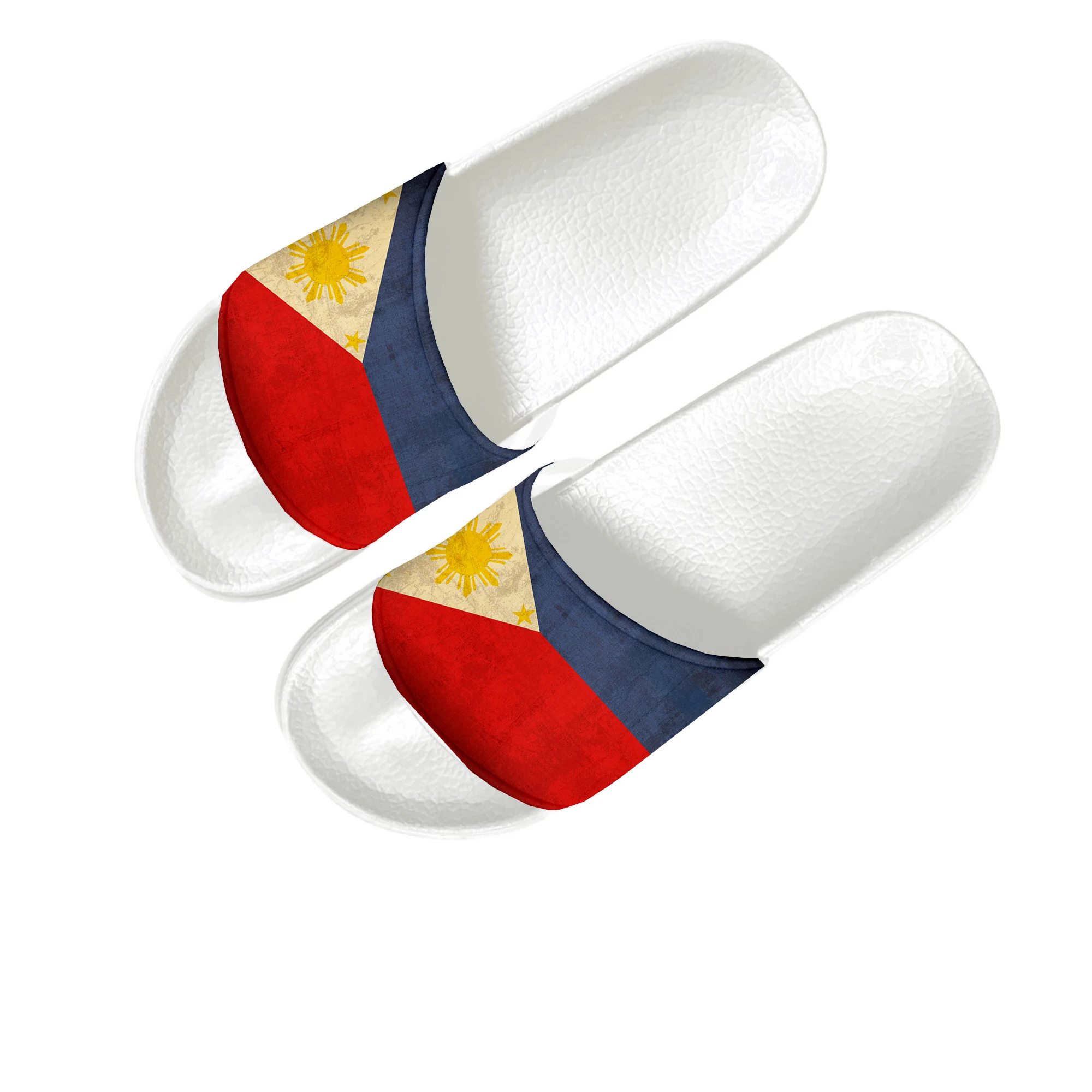 

Philippine Flag Slippers Home Water Shoes Men Women Teenagers Children Philippines Beach Pool Sandals Custom Made Summer Slipper