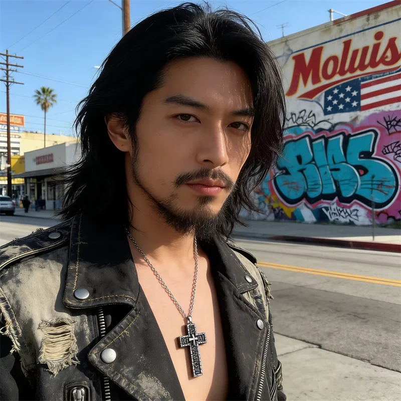 Personalized Cross-Shaped Necklaces with Secret Compartment Street Boys' Favor Squid Thanos Game Cross Pendant Necklace