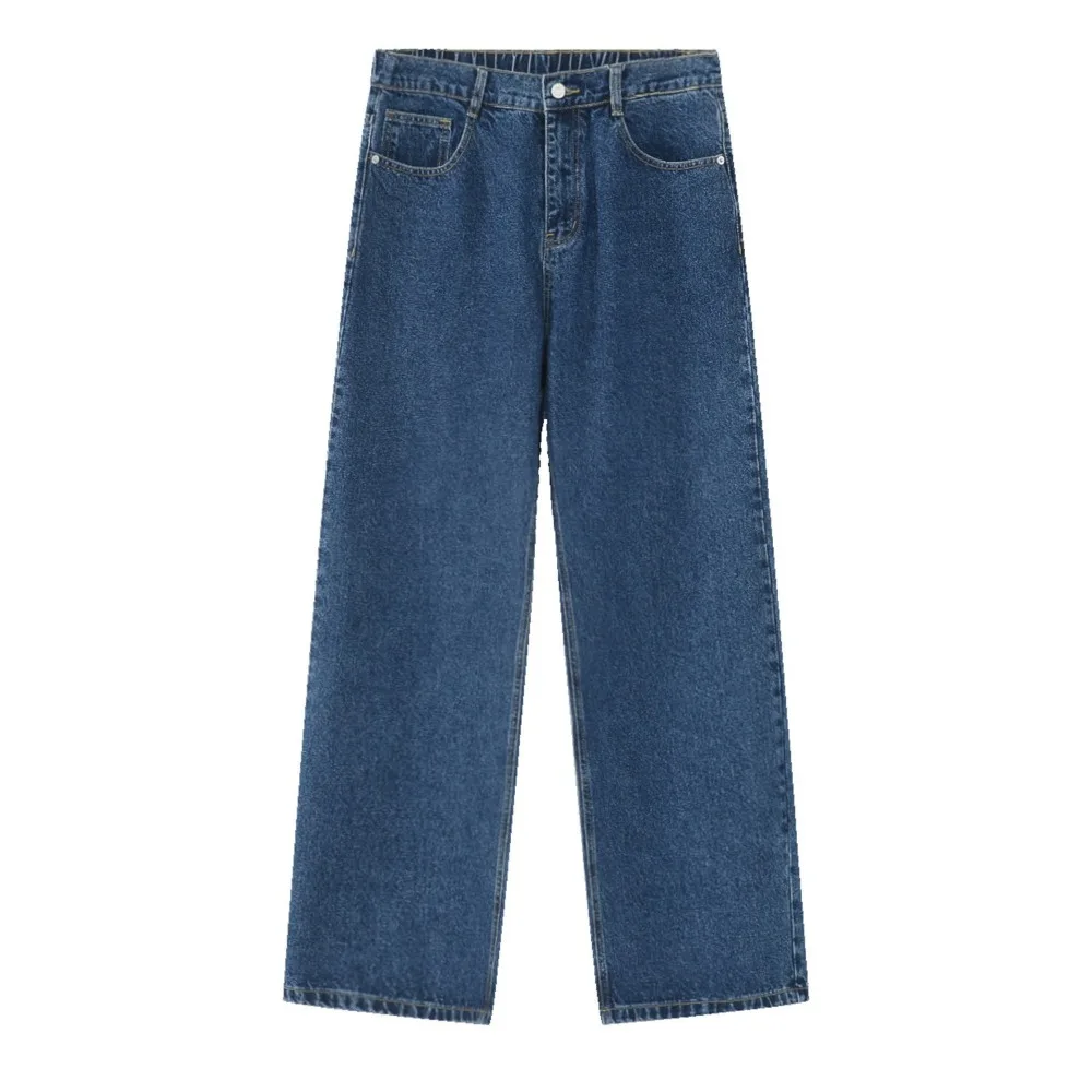 

Fashion Ins Y2K Jeans Men High Waist Loose Straight Denim Trousers Retro Classic Cowboy Pants Man