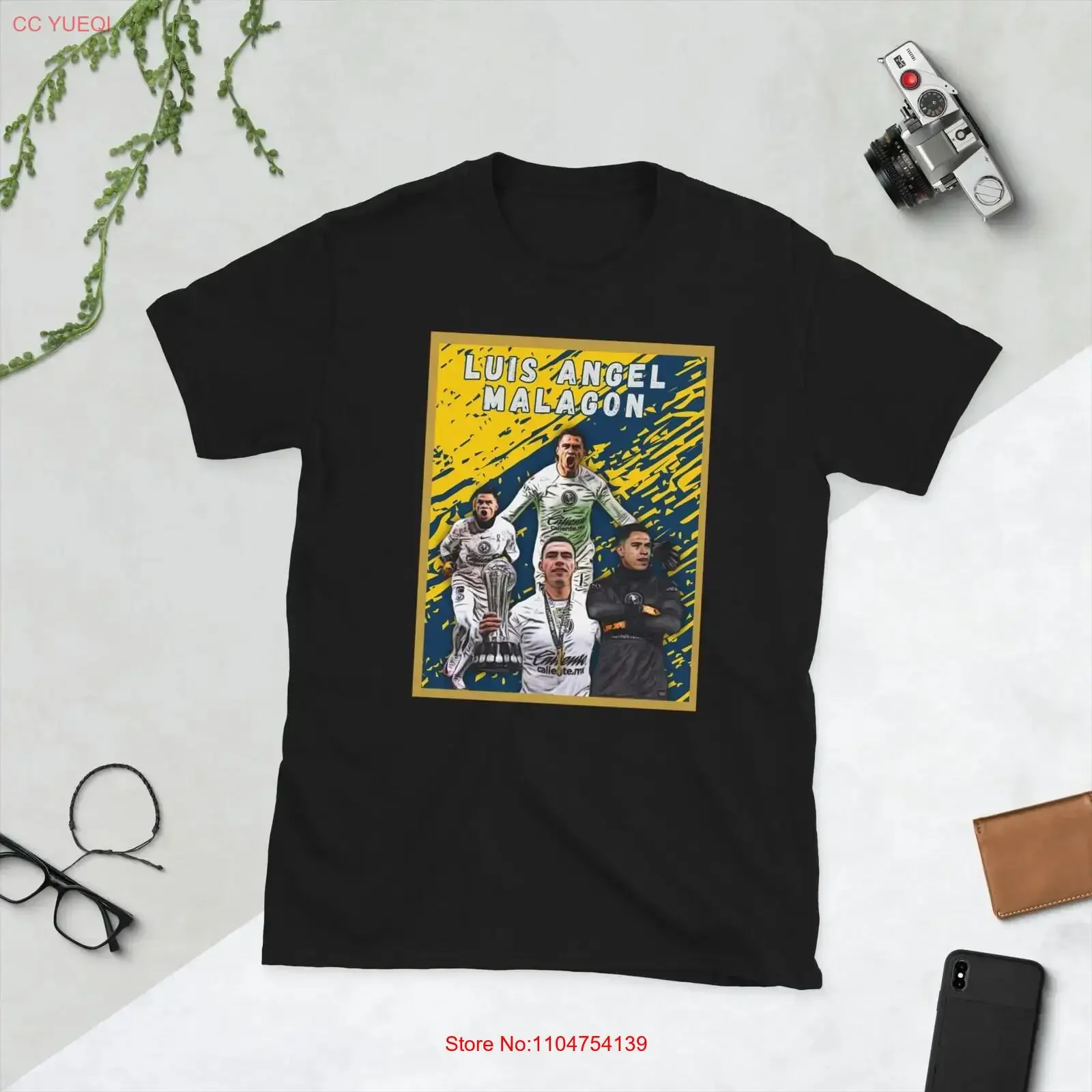 Camiseta Luis Angel Malagon Club America Liga MX, estilo vintage, lavada, de diseñador, transpirable, unisex, con gráfico.