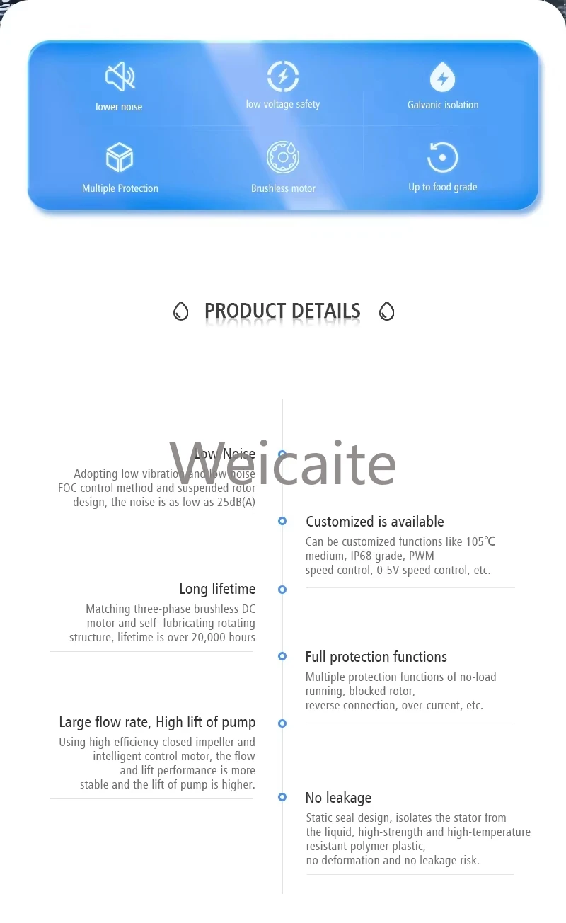 2025 Hot Sale Mini Bldc Circulating Water Pump Solar Water Heater Circulating Water Pump