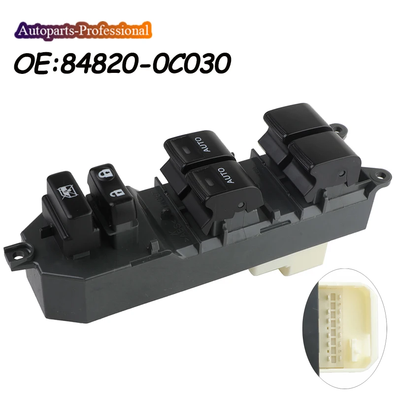 

Car Master Driver Side Power Window Switch 84820-0C030 848200C030 For Toyota Tundra SR5 SR 4.0L 4.6L 5.7L Sequoia 2008-2019