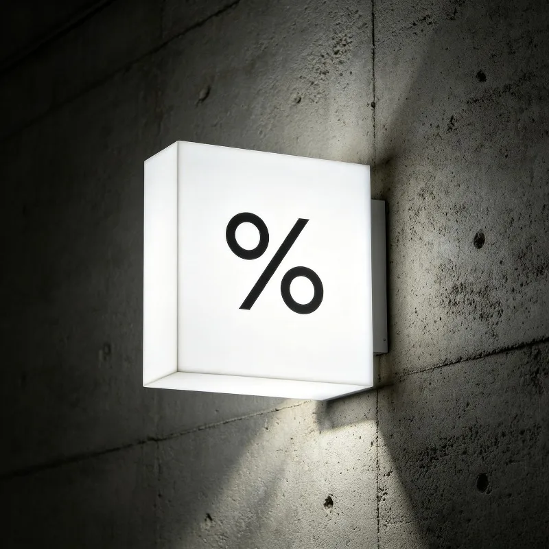 Deposit-Light box store door sign LED outdoor double-sided light box wall-mounted three-dimensional light box