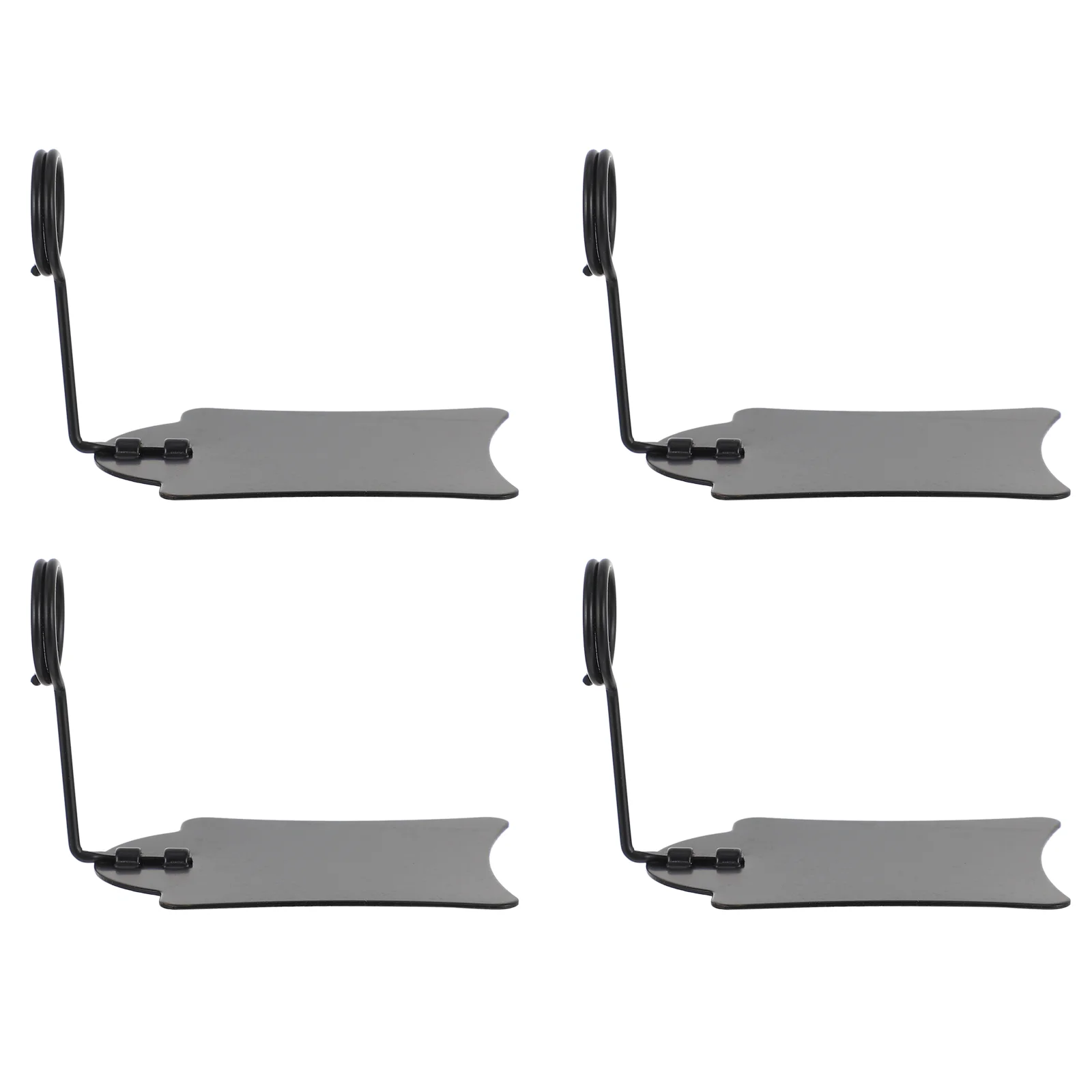 5 Pcs Bins Price Tag Clip Clothing Labels Beard Clamp Black Metal Display Rack Cord Clips