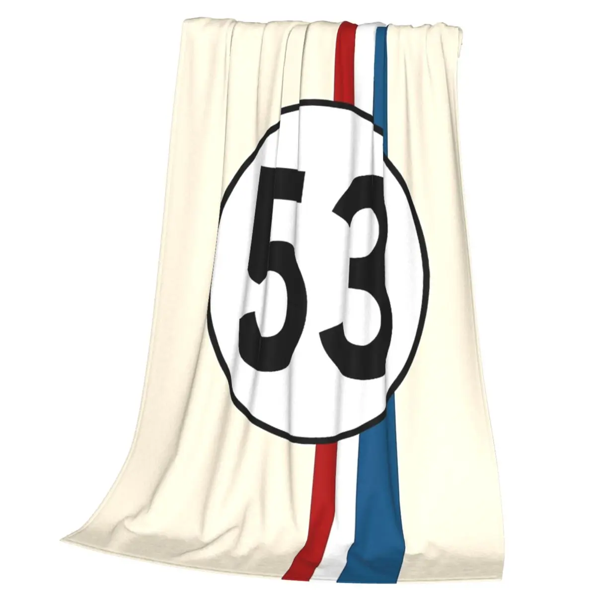 Herbie Number 53 Blankets Soft Warm Flannel Throw Blanket Bedspread for Bed Living room Picnic Travel Home Couch