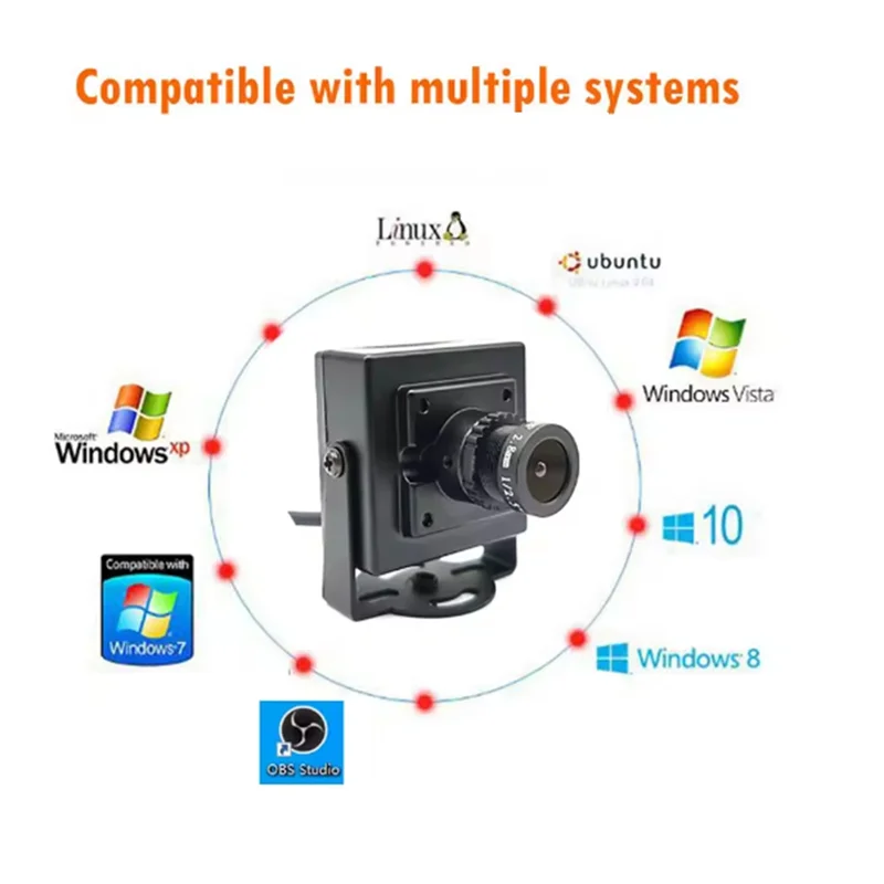 B04C-120 Grad Weitwinkel 2,8 mm Mini 2K HD PC Webcam High Speed Video Live Computer USB Kamera