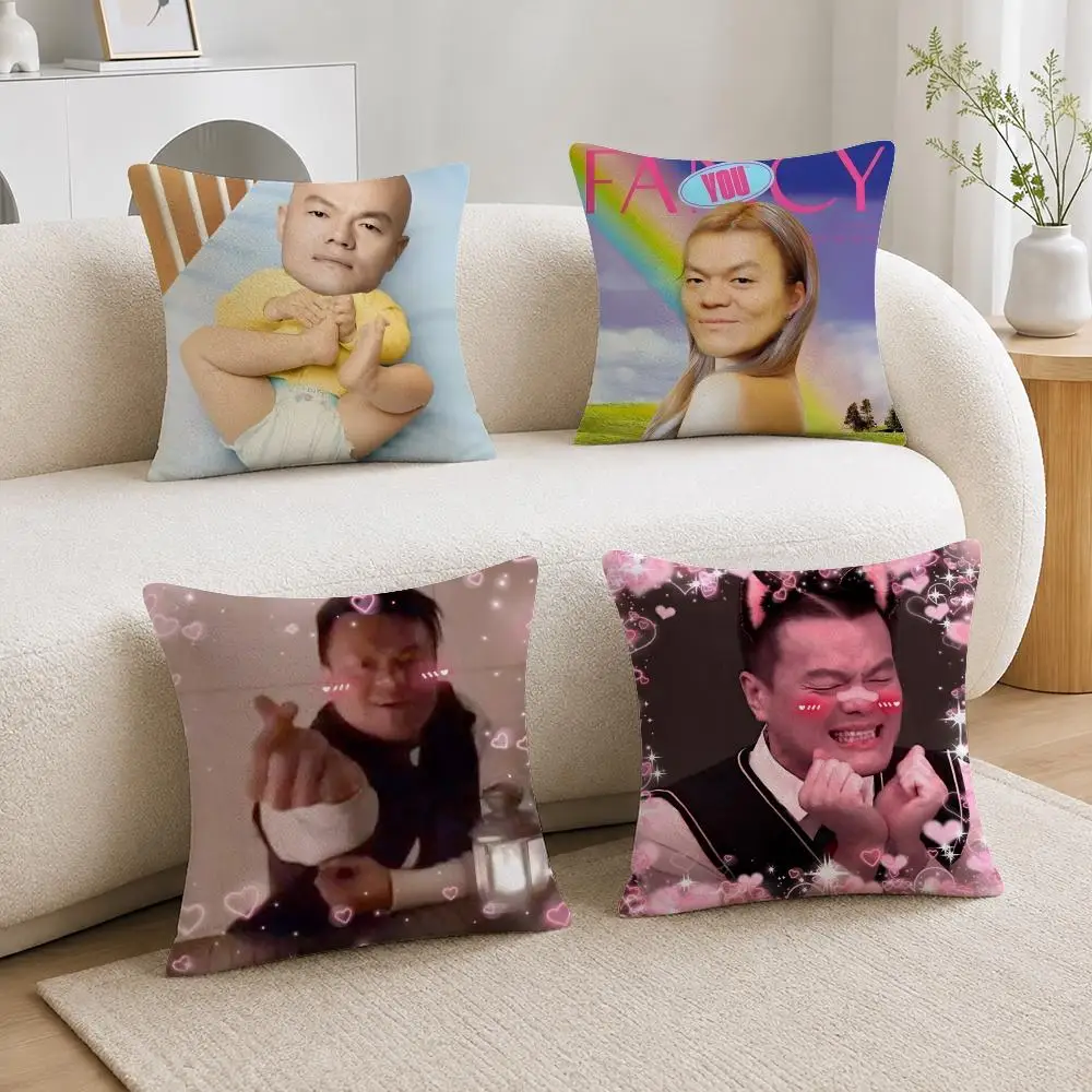Singer JYP MEME Cushion Cover Soft Plush Cushion Covers Fluffy Throw Pillow Cases for Sofa Bedroom Home Decor