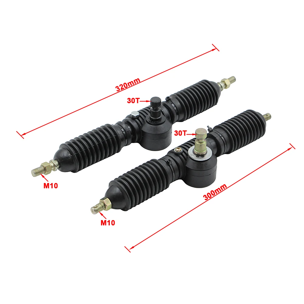 300/320mm Power Steering Rack Pinion Assembly Fit DIY Go Kart ATV UTV Buggy Quad Steering Gear Shaft Parts