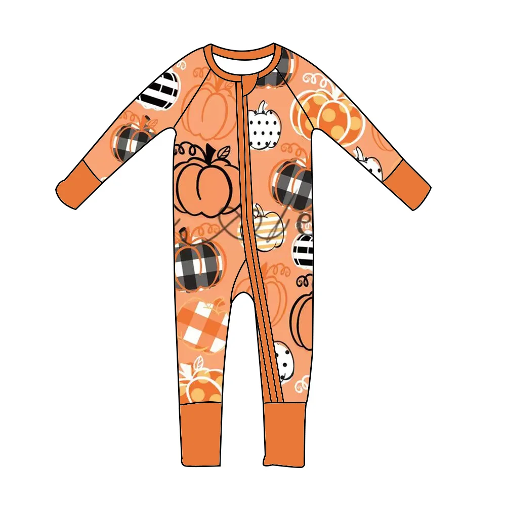 Latest design baby jumpsuit Long sleeve pants Baby girl Baby boy clothing colorful pattern pajamas