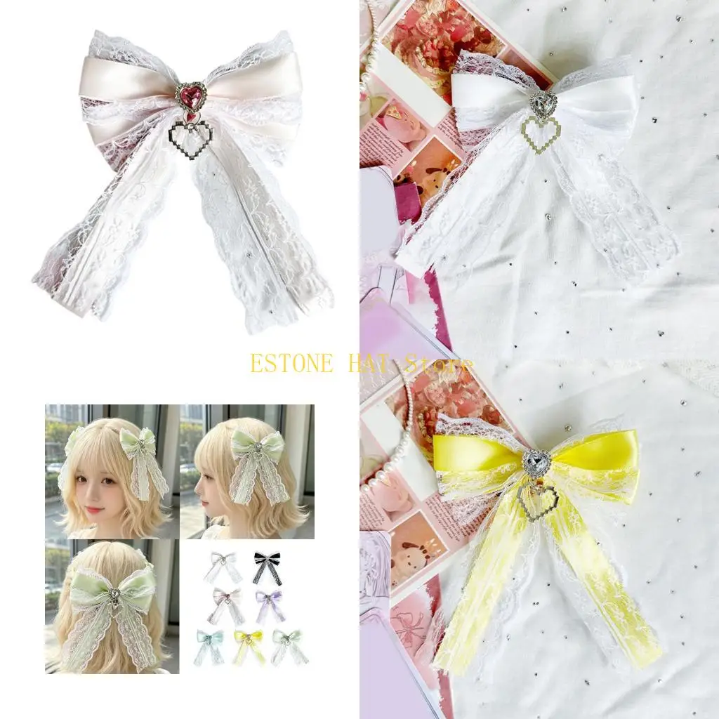 

49MF Delicate Bows Hair Ornament Hairpiece Birthday Gift Suitable For Various Ages