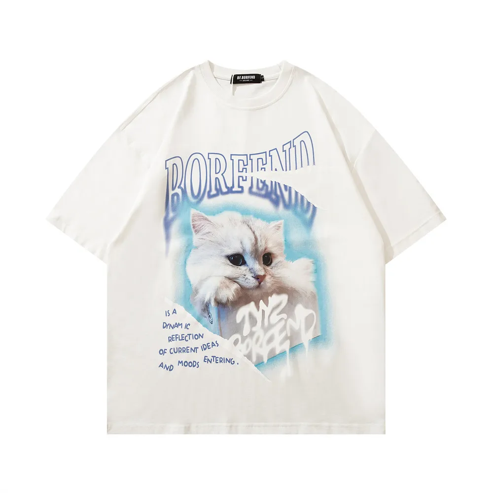 

Hip Hop Women's Letter Print T-irt ex l Zircon Faion Jewelry Accory DIY Button Men's Size Small