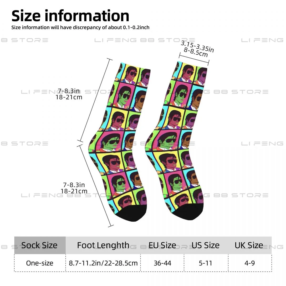 Michael Jackson Graphic Men Women Socks Cycling Novelty Spring Summer Autumn Winter Stockings Gift