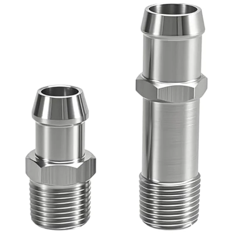 

New Heater Hose Fittings 2 Pieces, 5/8 In Intake 3/4 In Water Pump For Chevy Engines 283 305 307 350 400 For Block