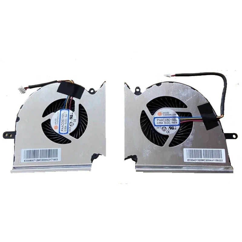 N414 Laptop Cooling Fans For MSI GE75 GP75 GL75 WE75 MS-17E7 MS-17E2 PAAD06015SL  N417 CPU Cooler Radiator GPU Graphics Fan ORG