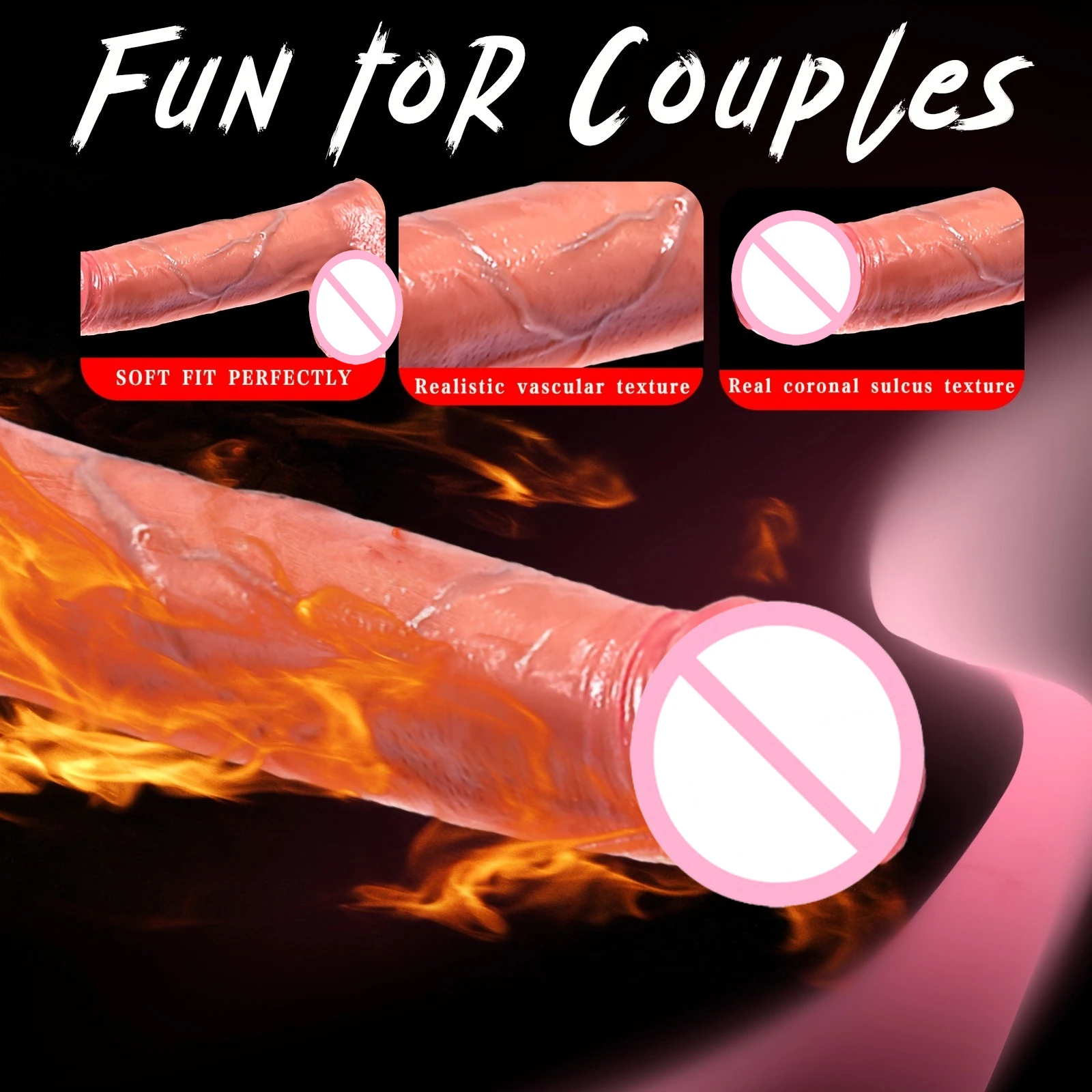 Realistic Penis with 9 Vibration Modes 3 Thrusting Speeds Constant Heat Auto-Swing Body-Safe Adult Supplies Sex Toys For Adults