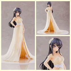 26cm Sakurajima Mai Wedding dress Anime Figurine Action Figure Toys Doll Christmas Gift With Box