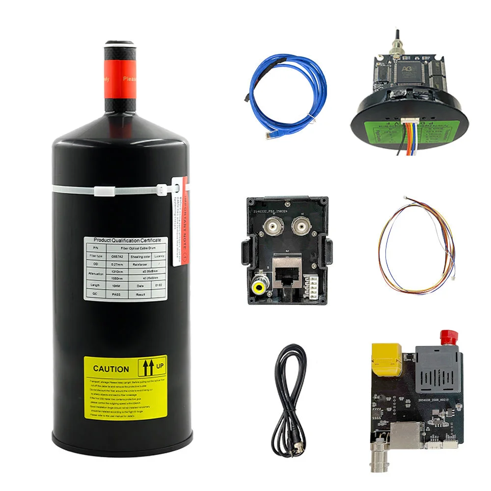 FPV Dronе kit Fiber Optic Ground Module 0.27mm Optical Bare Fiber Sky End 3/5/10/15/20/30km for FPV Drone Underwater robot RC - view 2