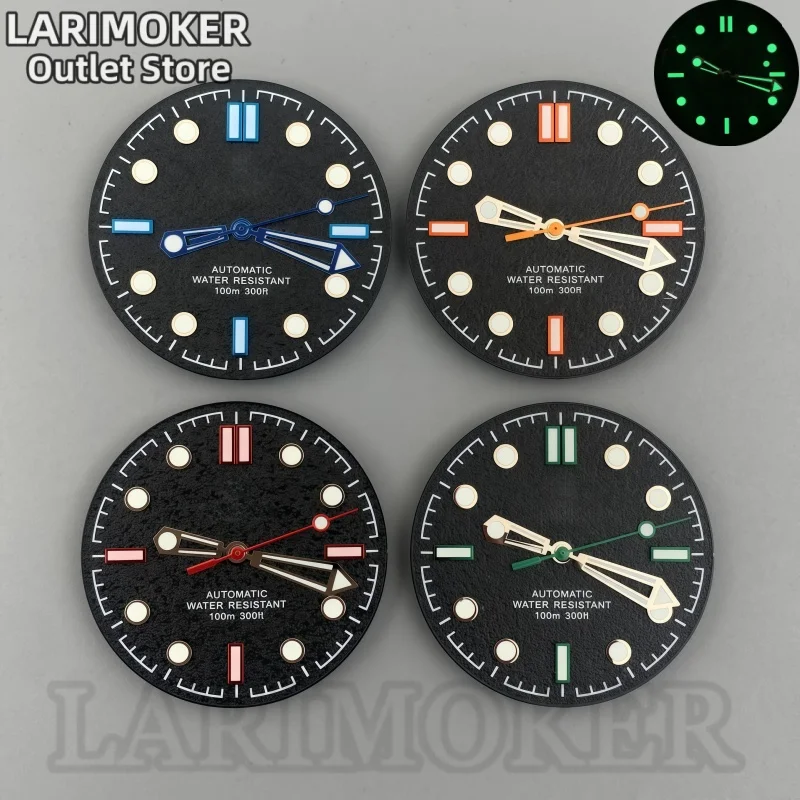 

LARIMOKER 31mm Green Luminous Hands Dial Compatible with NH34 NH35 NH36 PT5000 ETA2824 Movements Watch Accessories