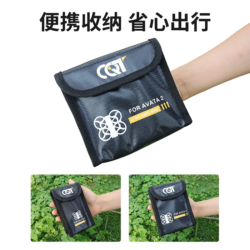 حقيبة مقاومة للانفجار لـ DJI Avata 2 ، من خلال بطارية الماكينة ، السلامة من الحرائق ، الحماية من مثبطات اللهب ، حقيبة التخزين