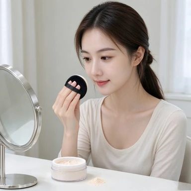 Triangle Velvet Powder Puff, Soft Short Plush Face Powder Puff for Loose Powder, Makeup Sponge Beauty Tools