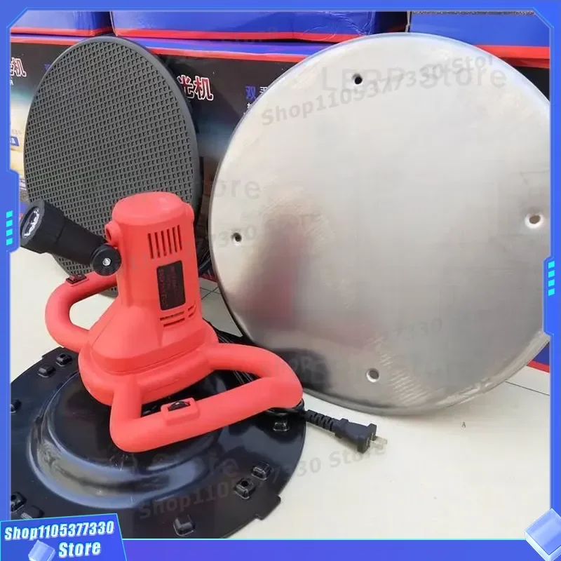 Electric Wall Plastering Machine Concrete Polishing Tool with 4 Attachments for Road Surface Smoothing and Finishing Work