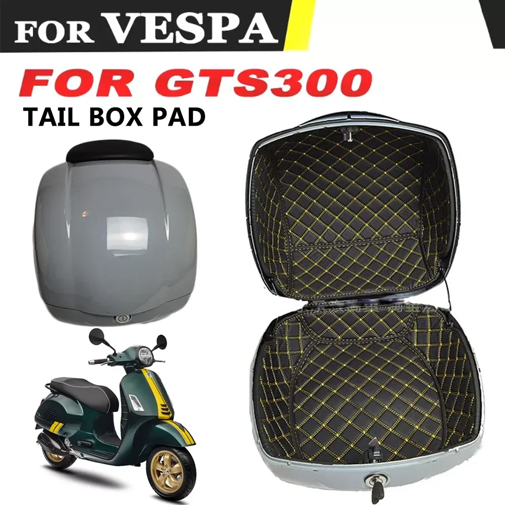 

Для Vespa GTS300 GTS 300 мотоцикла задняя хвостовая коробка вкладыш коробка для хранения протектор (верхний + нижний)