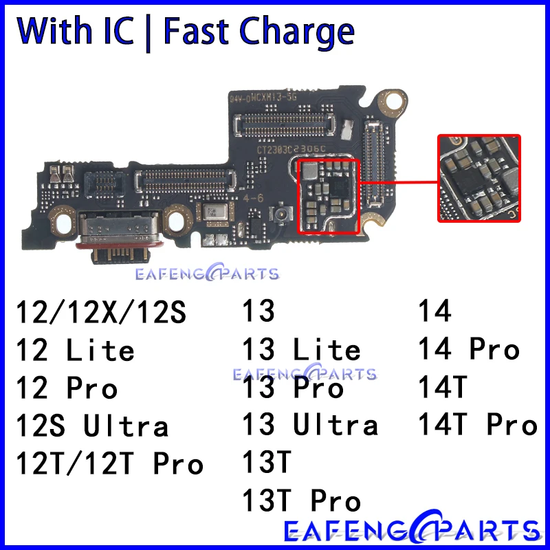 

Usb Dock for Xiaomi Mi 12 13 13T 14 14T 12X 12S 12T Lite Pro Ultra Charging Board Flex Ports Module Charger Connector
