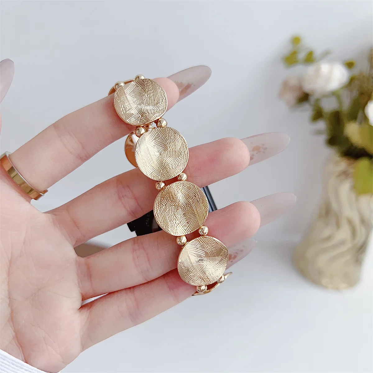 Pašček za uro za iWatch 42/44/45/46/49 mm 38/40/41 mm Kovinski modni pas za uro za uro serije Ultra2 serije 10/9/8/7/6/5/4/3/2/1_voghion.com