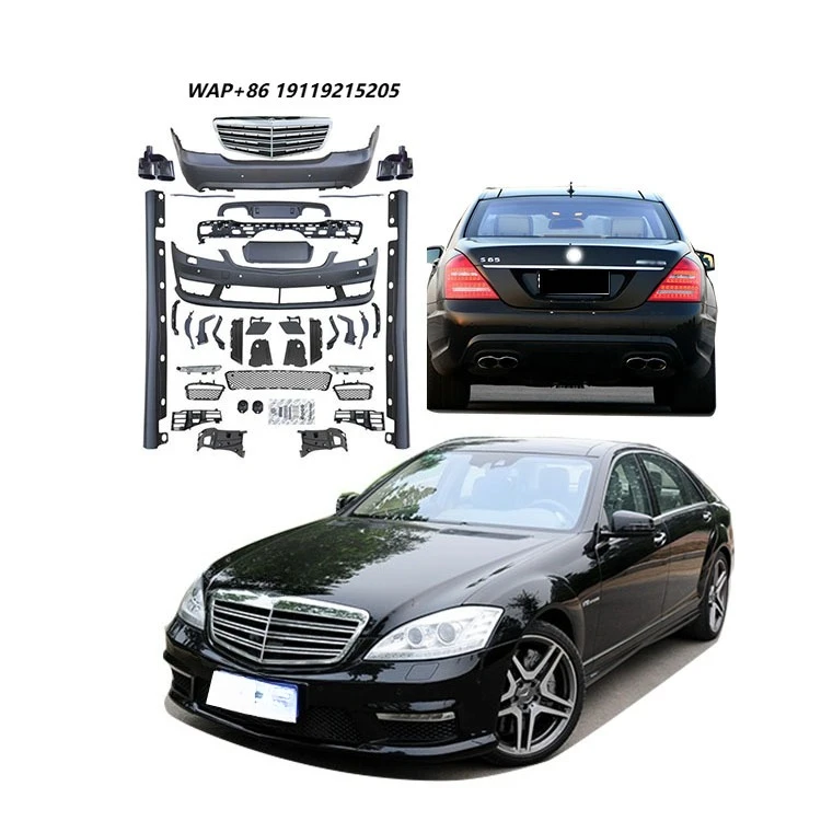 S-Class W221 Upgraded with  Body Kit Old to New Low-end Conversion High-end  Body Kit  for -
