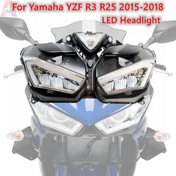 LED Head Light for Yamaha YZF R3 R25 2013-2018 Motorcycle Headlight Headlamp YZF-R3 YZF-R25 YZFR3 YZFR25 2014 2015 2016 2017