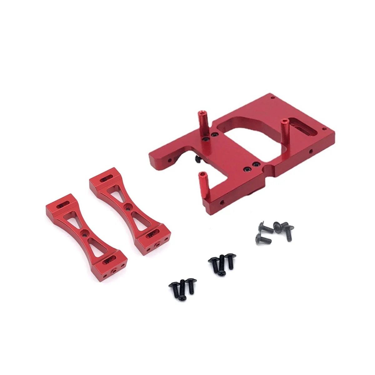 

Metal Servo Mount Bracket Beam Crossbeam Set for WPL C14 C24 B14 B24 MN D90 MN99S RC Car Upgrades Parts Accessories,1