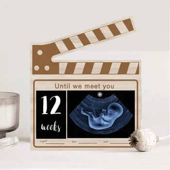 Schede commemorative mensili con numero di pietra miliare del bambino Puntelli per il servizio fotografico del neonato Accessori per foto del bambino Anniversario di crescita