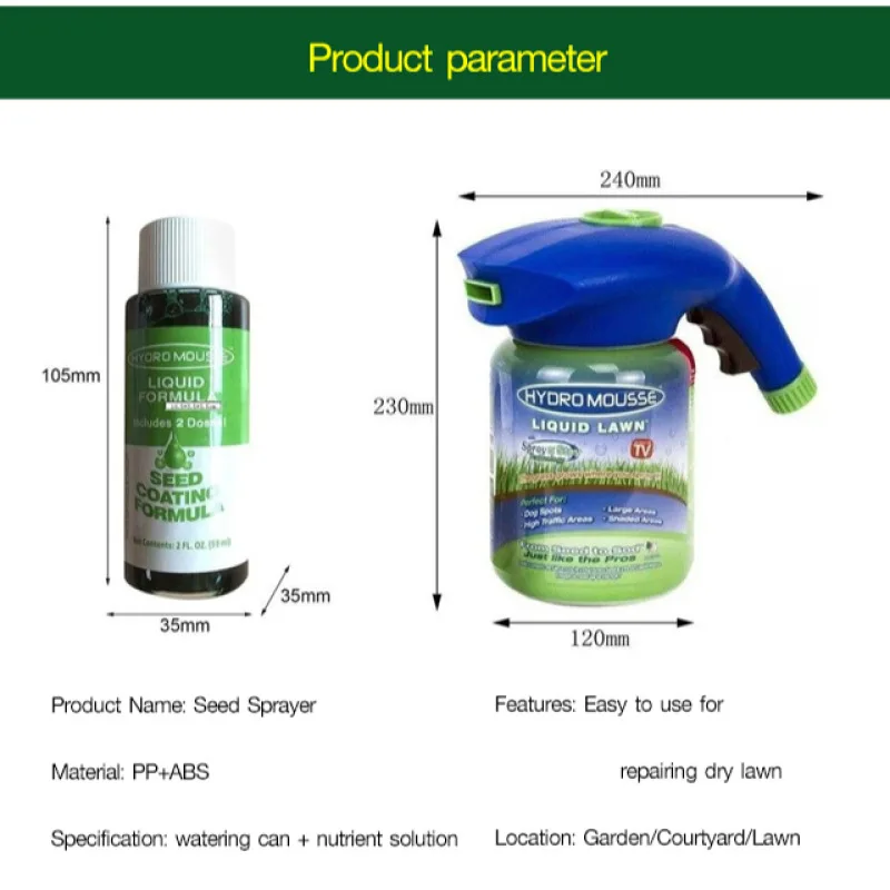 Hydro Mousse Liquid Lawn Spray Bottle The Secret to a Beautiful Lawn