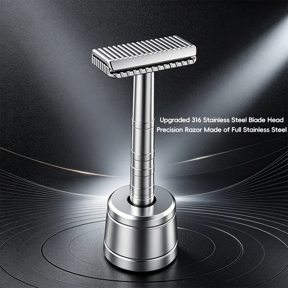 Vintage Open Comb Stainless St - Safety Razor Handle recension och pris